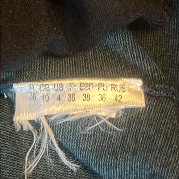 Olsen Ombré Teal Navy Long Duster Cardigan Oversized sz 4 - Picture 9 of 11